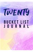 Twenty Bucket List Journal