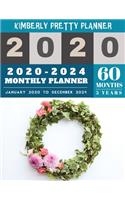 2020-2024 monthly planner