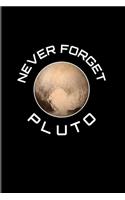 Never Forget Pluto: 9 Planets Solar System 2020 Planner - Weekly & Monthly Pocket Calendar - 6x9 Softcover Organizer - For Cosmology & Science Nerd Fans