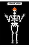 Composition Notebook: Architect Skeleton Halloween Costume Journal/Notebook Blank Lined Ruled 6x9 100 Pages