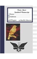 Music Sheet Standard Manuscript -108 Pages 12 Staffs - Staves