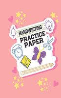 Handwriting Practice Paper: Writing Paper for Kids With Dotted Lined (Notebook With Dotted Lined Sheets for K-3 Students 100 Pages)