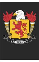 Leigh: Leigh Coat of Arms and Family Crest Notebook Journal (6 x 9 - 100 pages)