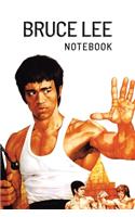 BRUCE LEE Notebook: Organize Notes, Ideas, Follow Up, Project Management, 6" x 9" (15.24 x 22.86 cm) - 110 Pages - Durable Soft Cover - Line(2 Bruce Lee)