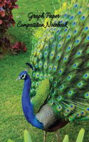 Graph Paper Composition Notebook: Peacock - Quad Ruled 4 x 4 100 Pages, Graph Paper Notebooks for Math & Science (Large 8.5 x 11)