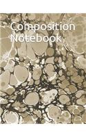 Composition Notebook: Earth Tones Marble Pattern Composition Notebook 100 Pages College Ruled 8.5 X 11