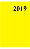 2019 Journal Yellow Color Simple Plain Yellow