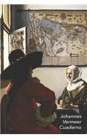 Johannes Vermeer Cuaderno: Militar Y Muchacha Riendo - Diario Elegante - Perfecto Para Tomar Notas - Ideal Para La Escuela, El Estudio, Recetas O Contraseñas