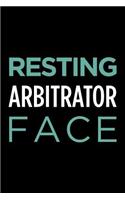 Resting Arbitrator Face: Blank Lined Novelty Office Humor Themed Notebook to Write In: With a Practical and Versatile Wide Rule Interior