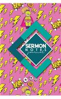 Sermon Notes Journal: Sermon Books, Sermon Workbook, Sermon Log Book, Sermon Notebook Leather, Cute Super Hero Cover