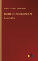 Essais de bibliographie contemporaine