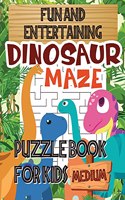 Fun and Entertaining Dinosaur Maze Puzzle Book For Kids Medium