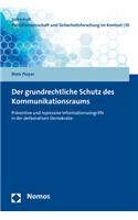 Der Grundrechtliche Schutz Des Kommunikationsraums: Praventive Und Repressive Informationseingriffe in Der Deliberativen Demokratie