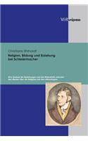 Religion, Bildung Und Erziehung Bei Schleiermacher