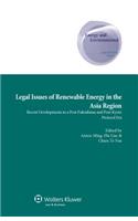 Legal Issues of Renewable Energy in the Asia Region