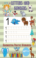 Letters and Numbers Handwriting Practice Workbooks