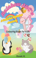 Rainbow ABC's, Kids Coloring Book.