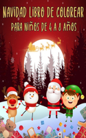 Navidad libro de colorear para niños de 4 a 8 años: 100 dibujos navideños listos para colorear para niños, hermosa colección navideña, libro para colorear para niños de 4 a 8 años