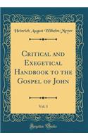 Critical and Exegetical Handbook to the Gospel of John, Vol. 1 (Classic Reprint)
