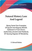 Natural History Lore And Legend