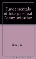 Fundamentals of Interpersonal Communication