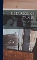 De La Régence D'alger