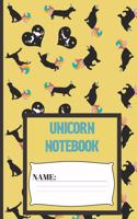 Unicorn Notebook: Unicorn composition notebook 120 pages (6 x 9 Inch). unicorn Cats & Dogs journal for woman and girls to write in.