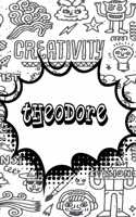 Theodore: Jiu-Jitsu Training Log Book Doodle Journal Notebook 120 Pages 6x9