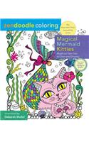 Zendoodle Coloring: Magical Mermaid Kitties