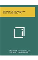 Journal of the American Oriental Society, V76