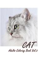 Cat: Adults Coloring Book Vol.3: An Adult Coloring Book of Cats in a Variety of Styles