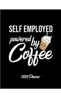 Self Employed Powered By Coffee 2020 Planner
