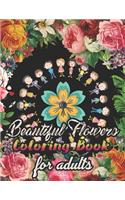 Beautiful Flowers Coloring Book for adults