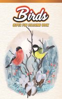 Birds Super Fun Coloring Book: Bird Lovers Coloring Book with 45 Gorgeous Peacocks, Hummingbirds, Parrots, Flamingos, Robins, Eagles, Owls Bird Designs and More! - Relaxing Bird C