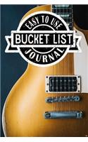Easy to Use Bucket List Journal: Lined Organizer/Diary/Journal