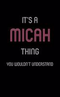 It's A Micah Thing, You Wouldn't Understand