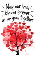 may our love bloom forever as we grow together pretty beautiful gift for lovers on valentine's day to celebrate their romance