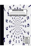 Graph Paper Composition Notebook. Quad Ruled-4 Squares Per Inch