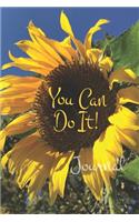 You Can Do It Journal with 150 Decorated Lined Pages, 6x9