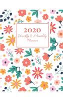 2020 Monthly & Weekly Planner: Pink Floral Design Improve your Personal & Business Time Management with this Organizer, Activity Planner (Jan 1 / Dec 31 - 133 Pages)