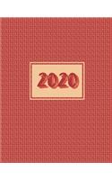 2020 (Journal, Notebook, Diary): Red Color New Year Softcover, 8.5 x 11 (Empty Journals To Write In)