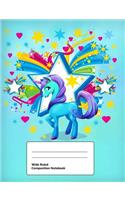 Wide Ruled Composition Notebook