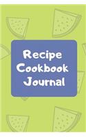 Recipe Cookbook Journal