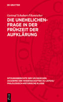 Die Unehelichen-Frage in Der Frühzeit Der Aufklärung