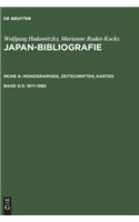Japan-Bibliografie, Band 3/2, Japan-Bibliografie (1971-1985)