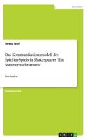 Das Kommunikationsmodell des Spiel-im-Spiels in Shakespeares 