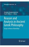 Reason and Analysis in Ancient Greek Philosophy