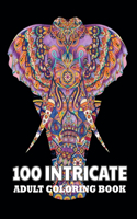 100 Intricate Adult Coloring Book: Stress Relieving Designs Animals, Mandalas, Flowers, tattoo And So Much More: Coloring Book For Adults