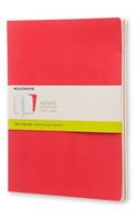 Moleskine Extra Large Volant Geranium Red/scarlet Red Plain Journal