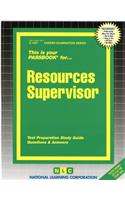 Resources Supervisor